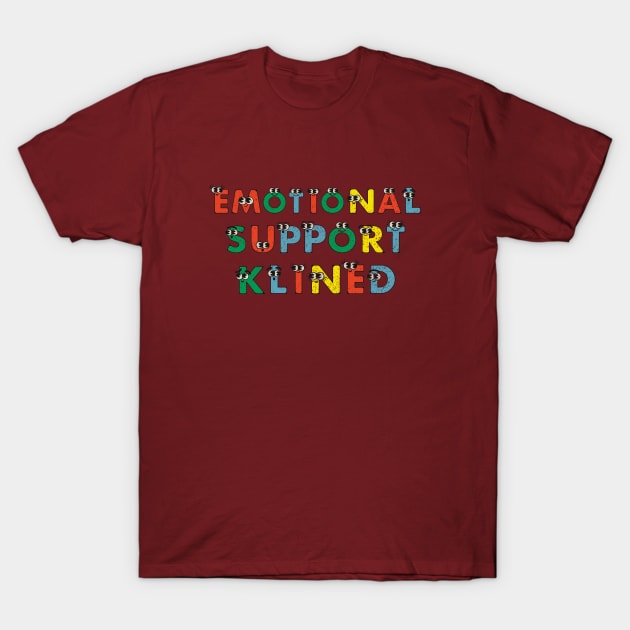 Colorful emotional support kindle T-Shirt by Artistic Design